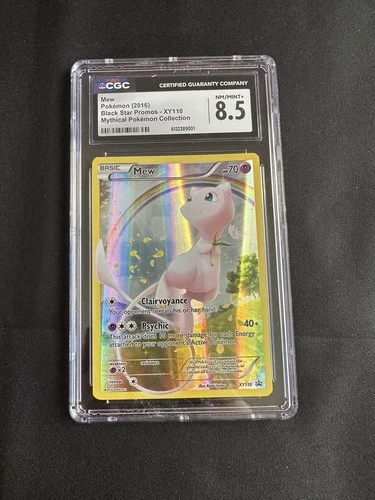 Mew XY110 XY Holo LOW POP CGC 8.5 NM/M+