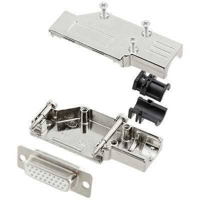 encitech DCMR15-FK-HDS26-W-K 6355-8066-12 D-SUB Buchsenleisten-Set 90 ° Polza...