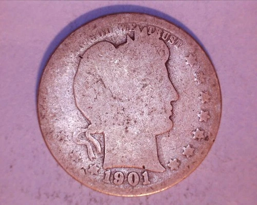 1901 BARBER25C QUARTER *** 213-6