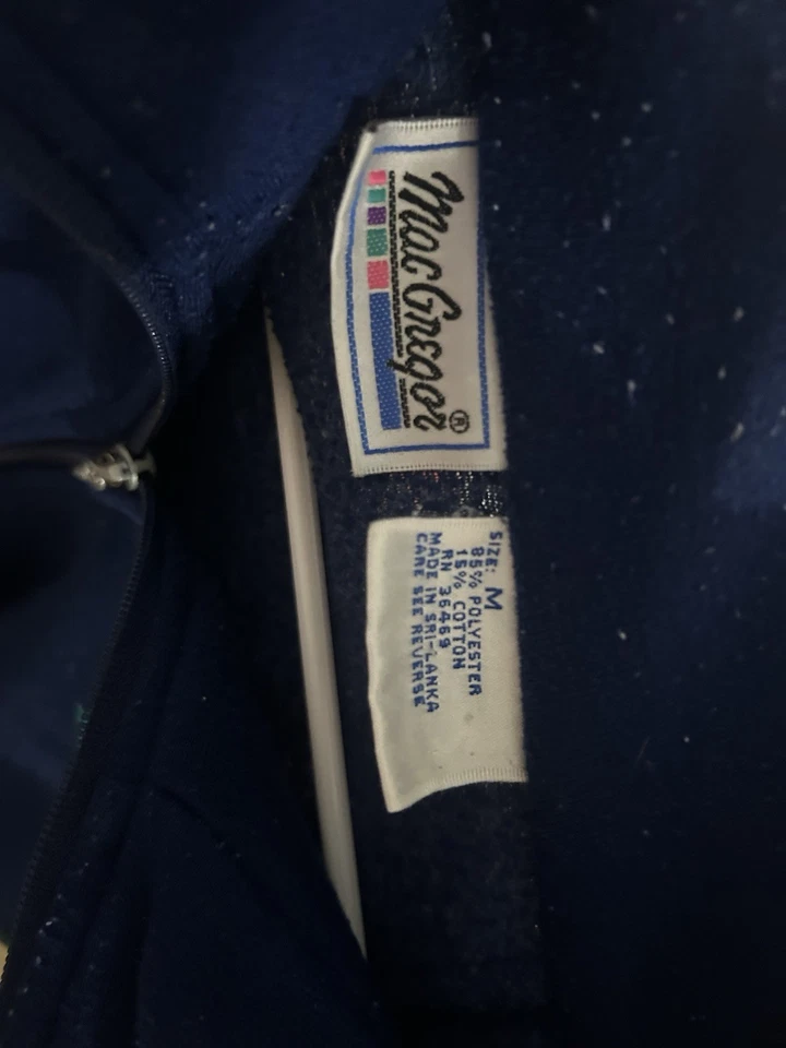 Suéter Vintage Adulto Macgregor Bloque de Color Cremallera Talla Mediana Foto 2 de 2