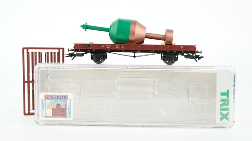 Trix H0 24052 Rungenwagen mit Hafenmarkierungstonne DB | Zustand: Gebraucht