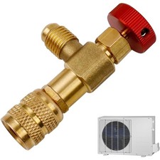 Klimaanlage Sicherheitsventil Messing 1/4-5/16 Zylindrisch Auto K&uuml;hlmittel