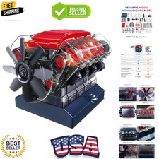 V8 Combustion Engine Model Kit That Runs - Build Your Own STEM Mini V8 Model ...