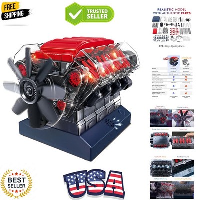 V8 Combustion Engine Model Kit That Runs - Build Your Own STEM Mini V8 Model ...