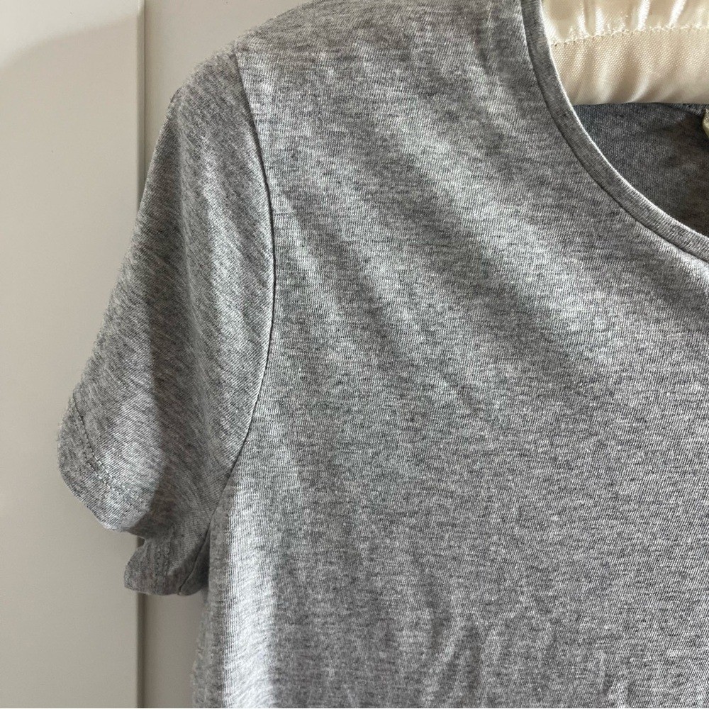 Madewell Essential Slim Tee in Lightweight Cotton Women's Size small Gray NWT thumbnail 7