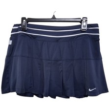 Nike Dri Fit Smash Classic Pleated Tennis Skirt 425938  451 Womens LARGE Blue
