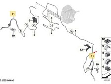 BMW X1 U11 Bremsschlauch vorne 34306894452 Neu Original