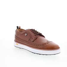 ZeroTie Backswing Blucher FG WR Brown Leather‎ Golf Shoe Men 8.5 Hands Free Elston Ave. Men main image 3