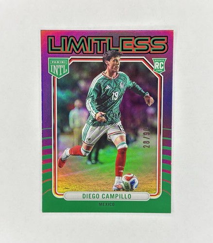 2026 Panini INTL MEXICO - Diego Campillo Limitless #6 Purple Foil /90 Rookie RC