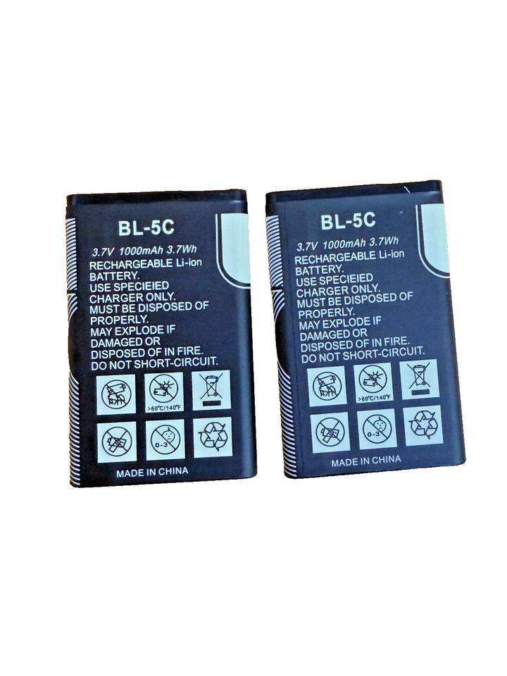 Batteria Originale Nokia BL-5C 1020 MAh – Compatibile Con 1101, 1110, 1200, 1280, 1600 E Molti Altri Modelli Nokia