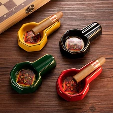 Cigar Ashtray Ceramic European Single Convenient Cigar Ashtray