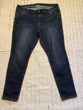 Old Navy Women  s Curvy High Rise Skinny Leg Jeans Blue Size 18 Dark Wash Blue