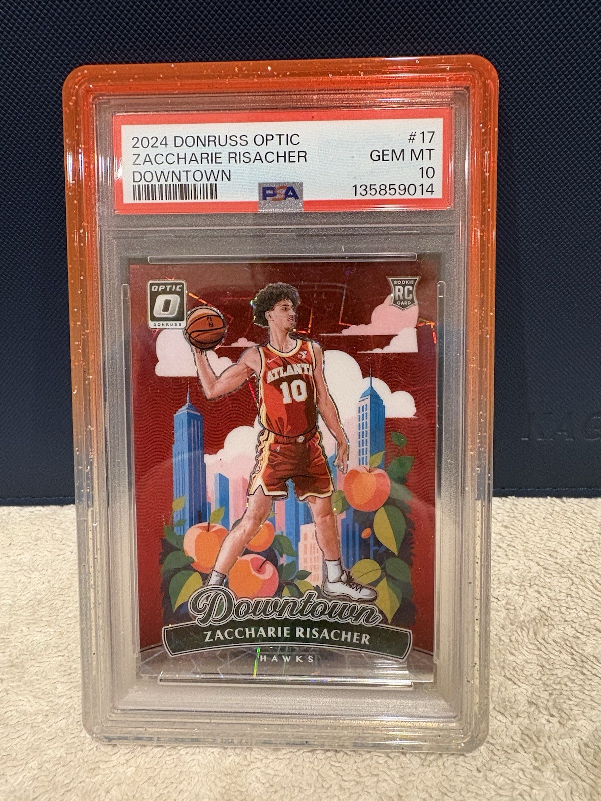 2024 Donruss Optic Downtown #17 Zaccharie Risacher RC Rookie SSP PSA 10