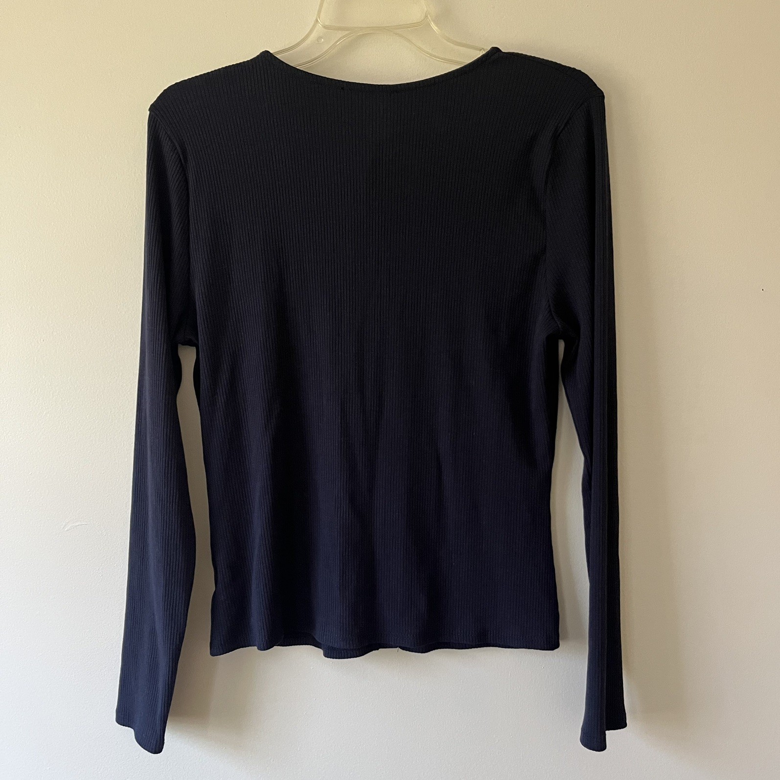 Green Envelope Ribbed Stretch Button Front Shirt … - image 4