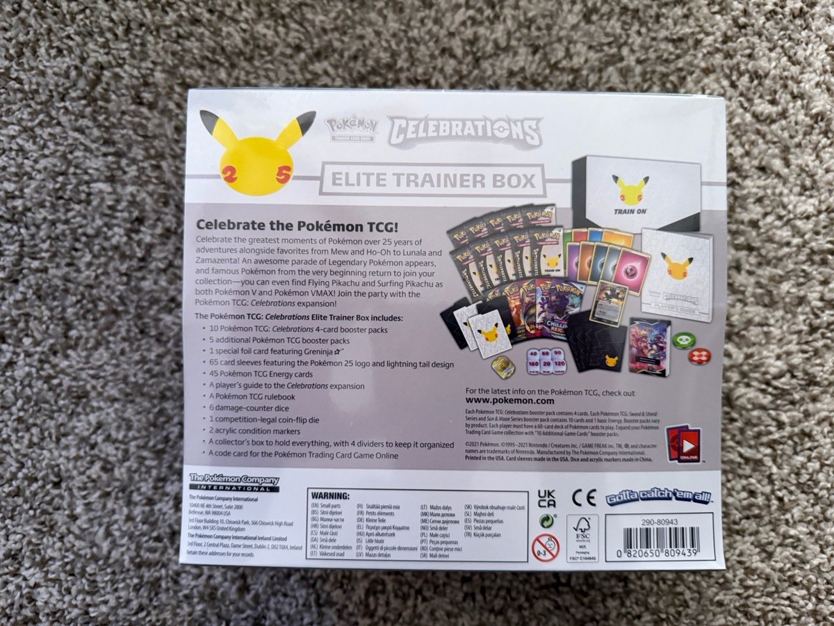 Celebrations Elite Trainer Box ポケカ 25th Celebrations Pokemon Center Elite Trainer Box (Exclusive