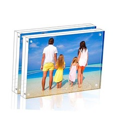 Acrylic Picture Frame 8.5x11,Clear Freestanding Double Sided 8.5x11  2 Pack 