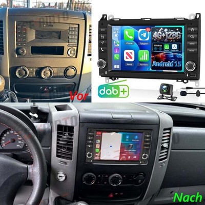 Für VW Crafter 2E 2F 2006-2016 Apple Carplay Android 15 Autoradio GPS 4+128G DAB