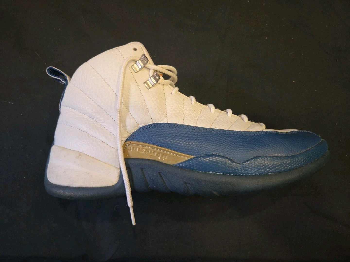 SAOLA Jordan 12 Retro Blu Francese 2004 136001 141 Taglia 10 5 SOLO SCARPA DESTRA