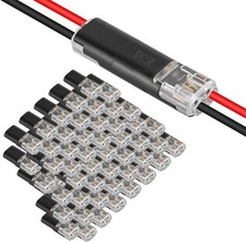 50PCS Low Voltage Wire Connector Double Wire Plug In Connector LED Light Strip
