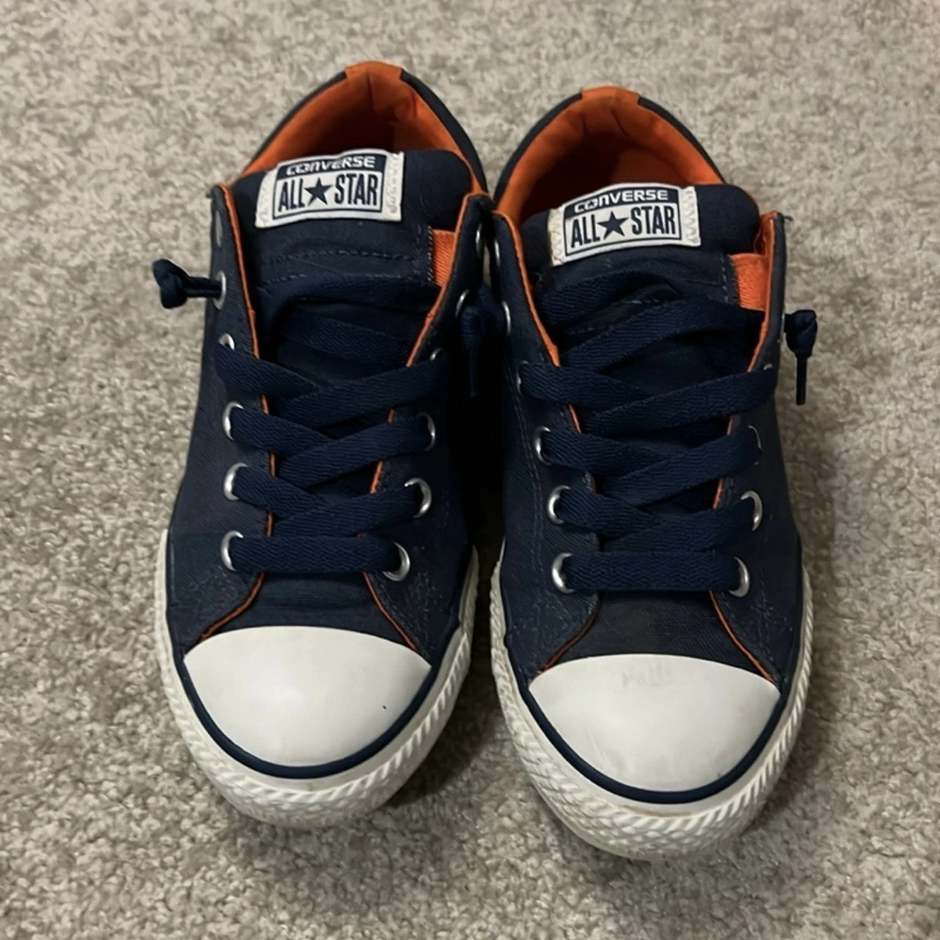 Converse All Star Street Junior blu navy e arancione
