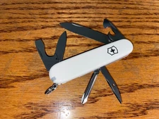 New Victorinox Swiss Army 91mm Knife   TINKER WHITE   1.4603.7