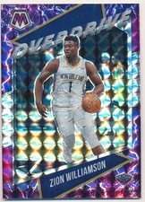 ZION WILLIAMSON 2020-21 PANINI MOSAIC OVERDRIVE PRIZM #13 NEW ORLEANS PELICANS