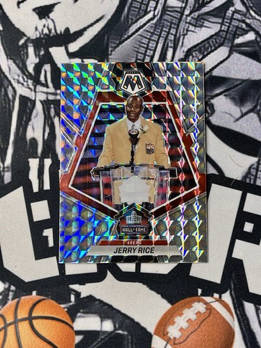 2023 Panini Mosaic Jerry Rice #271 Hall Of Fame Silver Mosaic Prizm