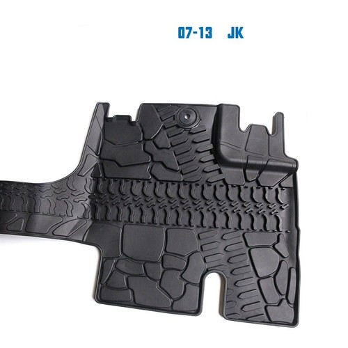 4-piece Suitable for JK 2007-2013 Jeep Wrangler TPE material 4-door floor mats - Picture 4 of 7