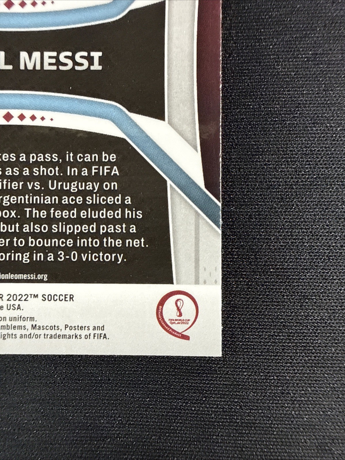 2022 FIFA World Cup Qatar Panini Prizm Lionel Messi Argentina Base #7 view 9