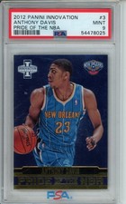 2012 Panini Innovation Pride Of The NBA Anthony Davis #3 PSA 9 Rookie Card