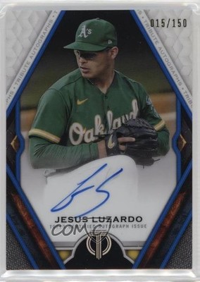 2021 Topps Tribute Blue 15/150 Jesus Luzardo #TA-JL Auto 0lm