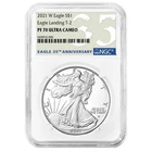 2021-W Proof $1 Type 2 American Silver Eagle NGC PF70UC 35th Anniversary Label