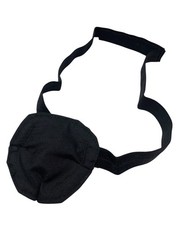 Eye Patch Cotton Adjustable Solid Black New Hand Made Naps Cosplay Surgery Fun