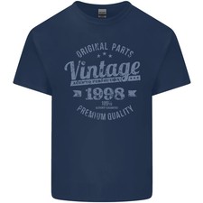 Camiseta vintage 27 cumpleaños para hombre - Camiseta de algodón Born Light 1998 en azul marino