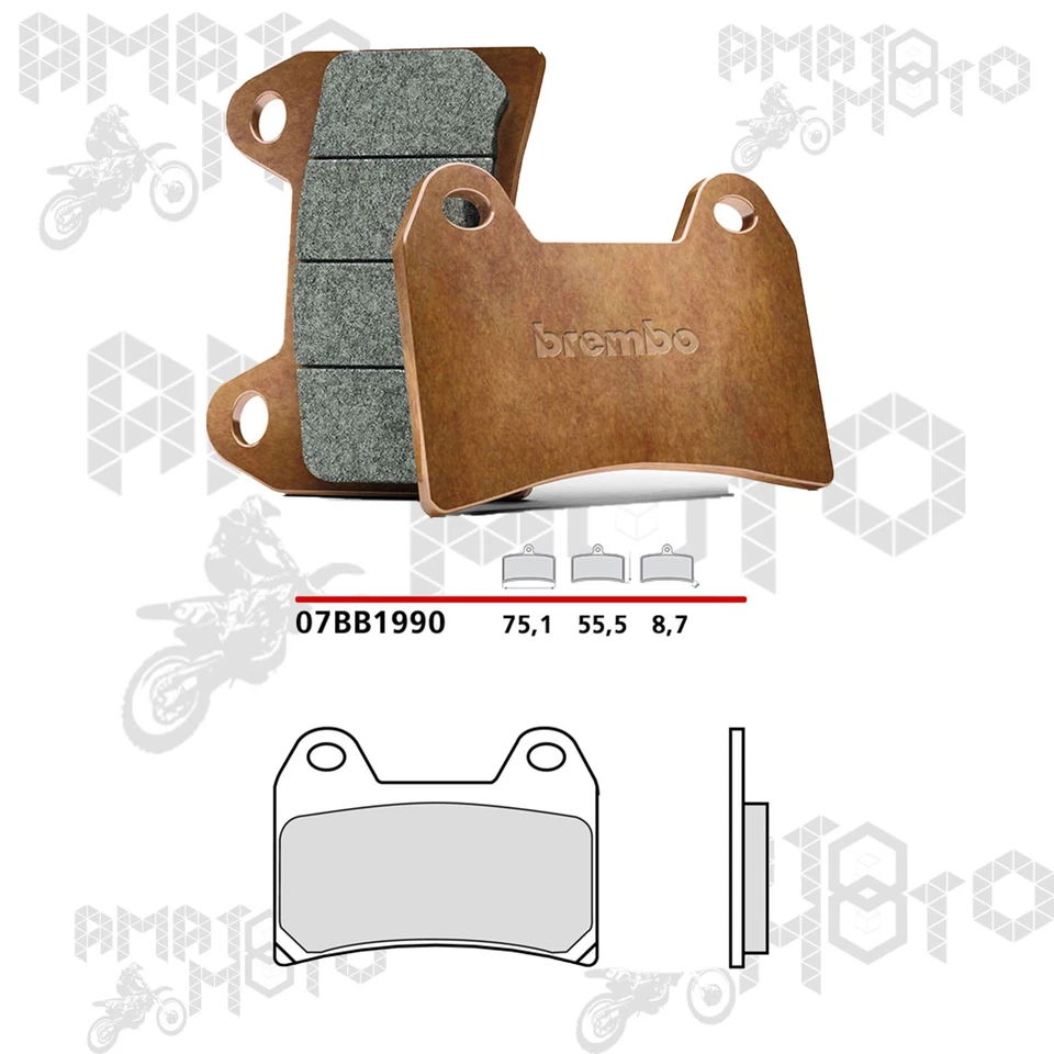 Plaquette De Frein Brembo Genuine Pour Aprilia 1000 Tuono 2002-2005 - Photo 1/1