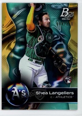 2023 Bowman Platinum Aqua Ice Foil /250 Shea Langeliers #69 Rookie RC 1t2h