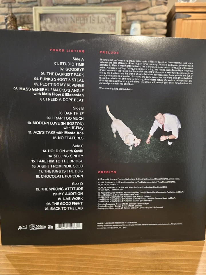 MC Esoteric - Saving Seamus Ryan SIGNED Vinyl LP Limited To 300 NM/VG+ - Image 2 of 4