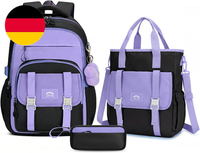 Amythe Schulrucksack Teenager MäDchen Rucksack, GroßEr Schultaschen-Set Mit Umhä