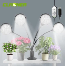 2 or 4 Head LED Plant Grow Light with Sunlike Spectrum for Indoor Gardening