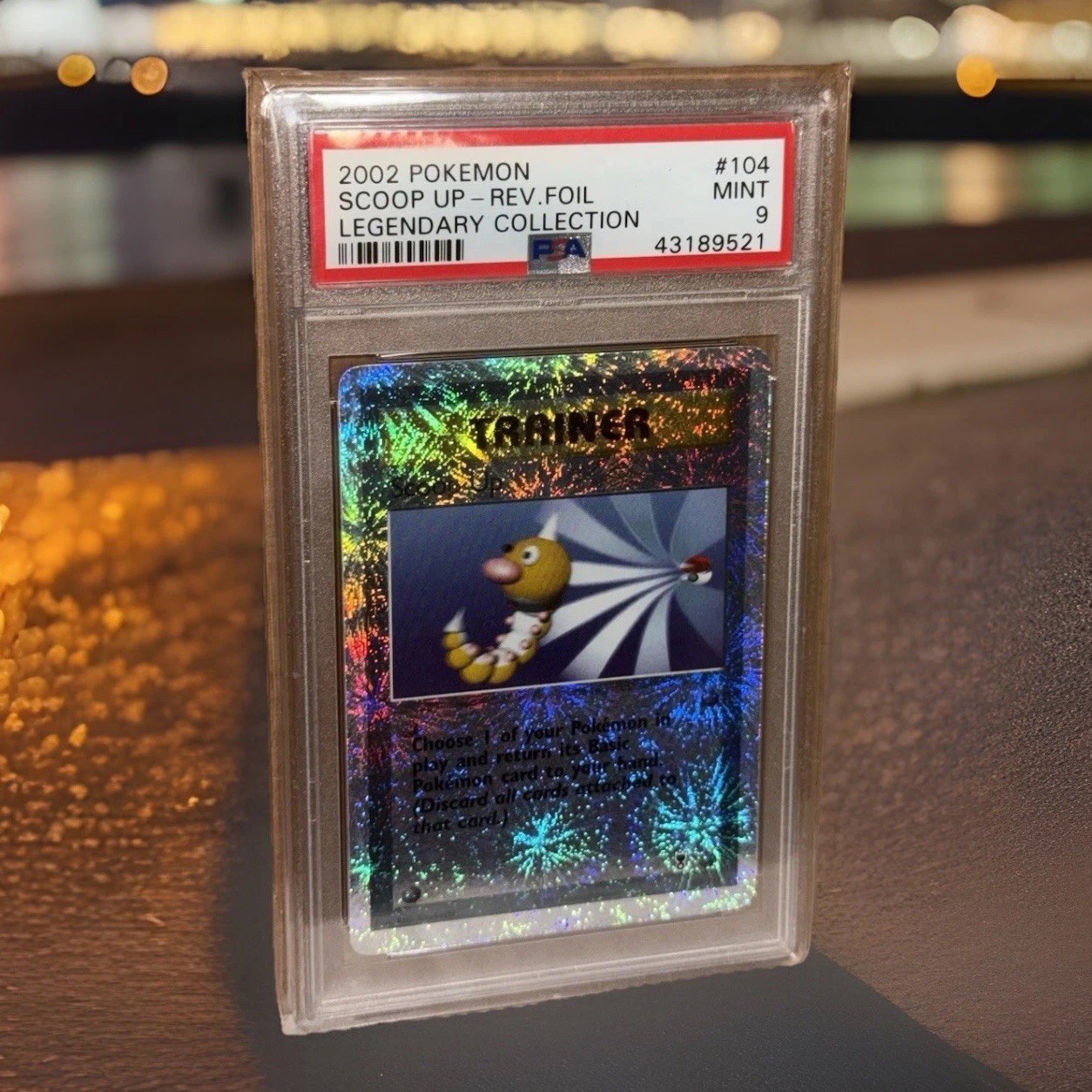 2002 Pokemon Legendary Collection Scoop Up Reverse Holo #104/110 PSA 9