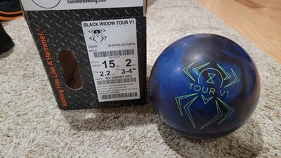 Hammer Black Widow Tour V1 Bowling Ball 1st Quality | 15 Pounds