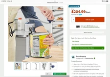 Edlund 1 Manual Can Opener - Silver (11100)