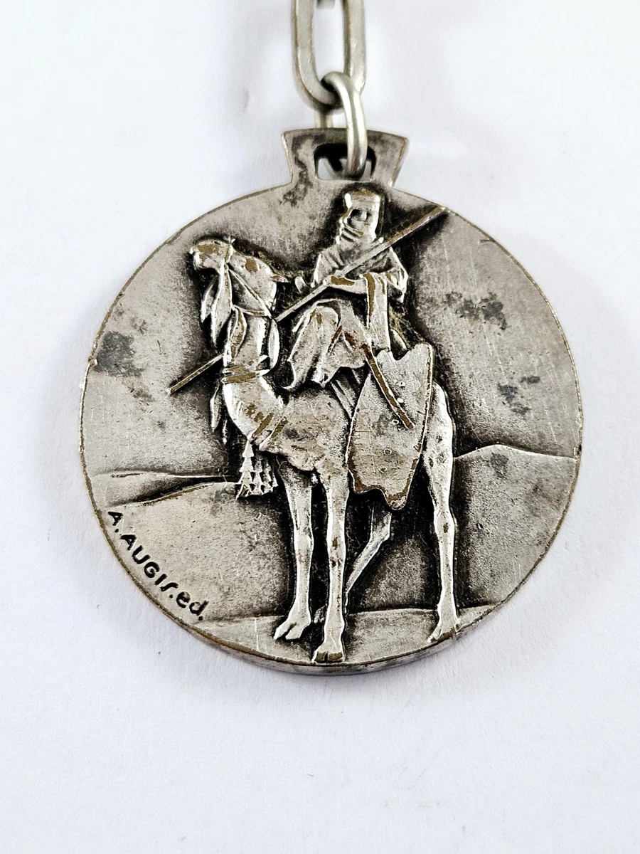 Croix Du Sud Berbère En Argent Avec Incrustations De Corail Et émaux - Bijou Ethnique Ancien - Occasion