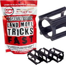 SkaterTrainers- Skateboard Tricks Fast No Experience Needed- Fun, Safe, Black