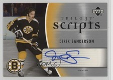 2006-07 Upper Deck Trilogy Scripts Derek Sanderson #TS-DS Auto 1o1v