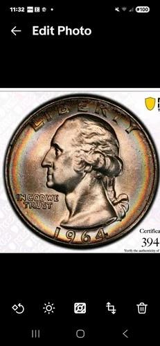 New Listing1964 P Washington Quarter, PCGS Gold Shield ,MS65 GEM