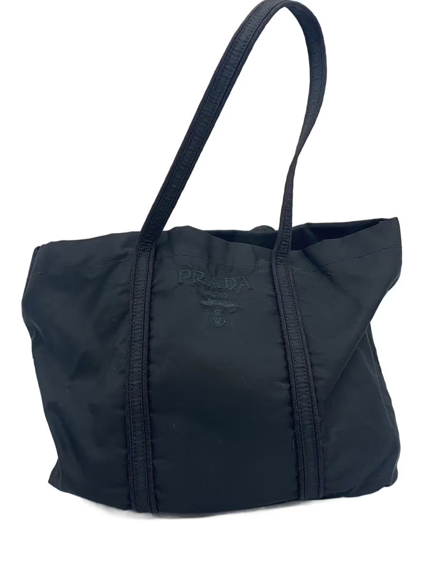 PRADA handbag nylon black plain