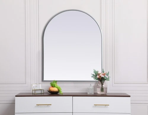 Elegant Lighting MR1A3036 Ayra 30" W x 36" H Modern Arched - Silver - Picture 7 of 12