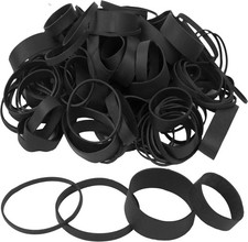Rubber Bands Assorted Sizes Black Elastic Bands Tactical rubber band for Office