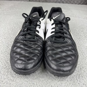 Nike Tiempo Genio TF Lea 631284-010 Men’s 13 Black boots Cleats mens Football